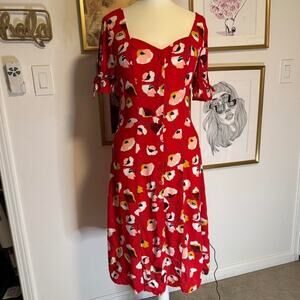 Row ❤️ A red floral dress 135